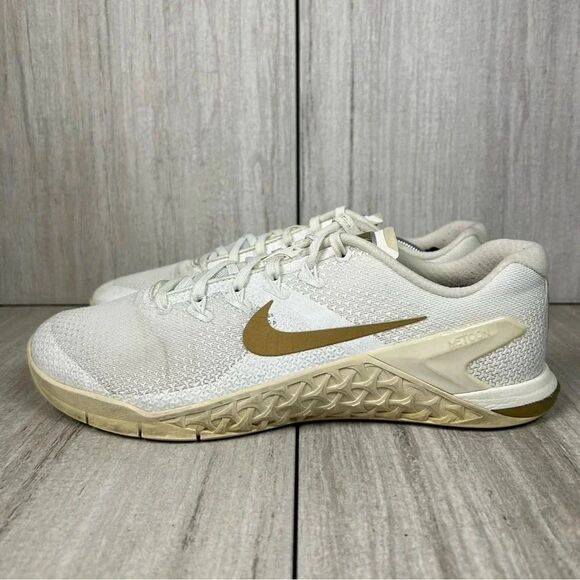 Nike Metcon 4 White Gym Sneaker Weight Lifting Athletic Shoe Womens Size 10 - Picture 3 of 10